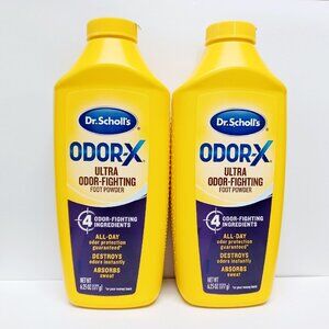 (2 Pack) Dr. Scholl's Odor-X Ultra Odor-Fighting Foot Powder 6.25 oz
